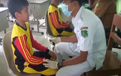 Puskesmas Pandian Gelar Sosialisasi dan Pemeriksaan Kesehatan Rutin di MIN 2 Sumenep